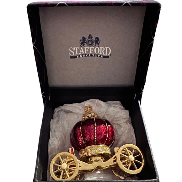 Other - Red Carriage Trinket Jewelry Box